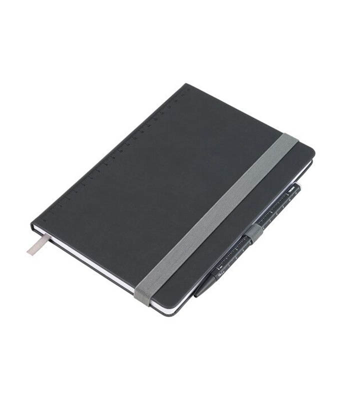 Troika Slimpad Σημειωματάριο A5 Με Στυλό Construction Basic NPP40/BK Είδη Γραφής